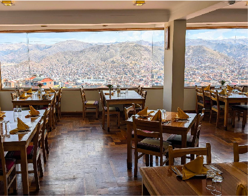 Vista histórica del mirador La Casona del Inca